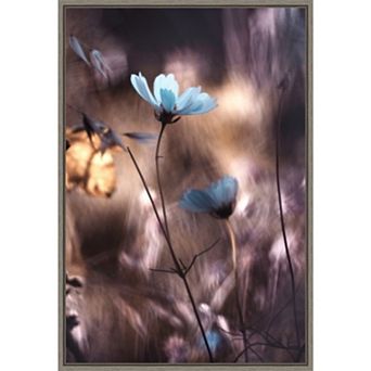 Amanti Art Lantern Flower Framed Canvas Wall Decor