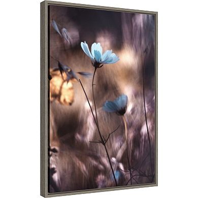 Amanti Art Lantern Flower Framed Canvas Wall Decor