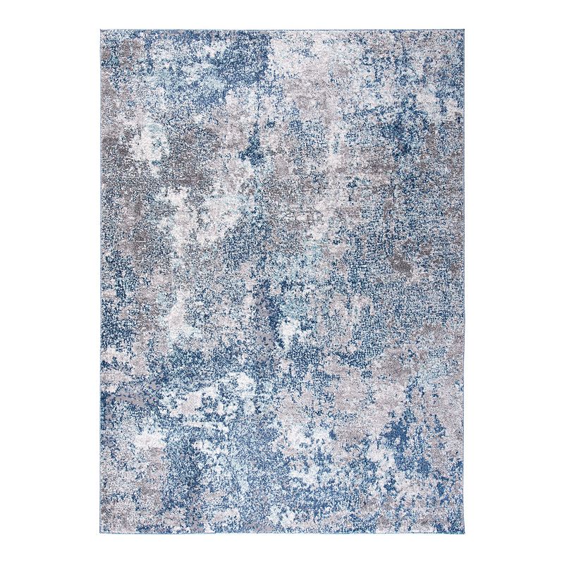 7' X 10' Safavieh SAFAVIEH Aston Collection ASN710N Navy / Grey Rug