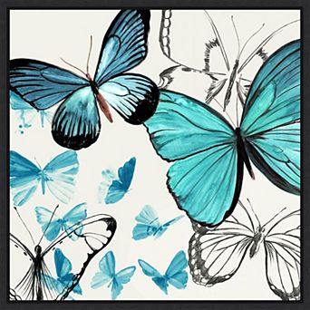 Amanti Art Monarch Butterflies Framed Canvas Wall Decor