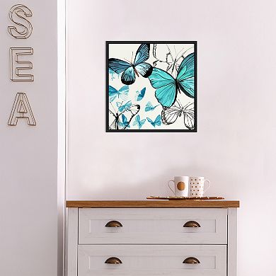 Amanti Art Monarch Butterflies Framed Canvas Wall Decor