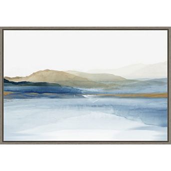 Amanti Art Mountain Landscape Framed Canvas Wall Art