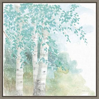 Amanti Art Natures Leaves II Framed Canvas Wall Art