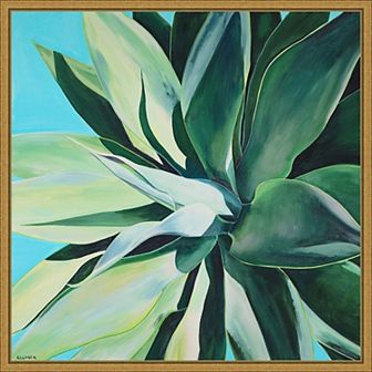 Amanti Art Rest in Its Glory Succulent Framed Canvas Wall Art