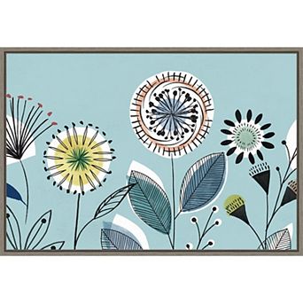 Amanti Art Scandi Florals I Framed Canvas Wall Art