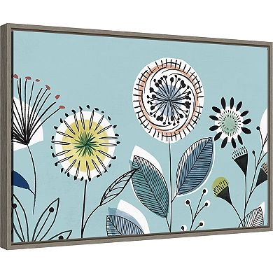 Amanti Art Scandi Florals I Framed Canvas Wall Art