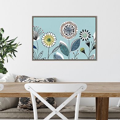 Amanti Art Scandi Florals I Framed Canvas Wall Art