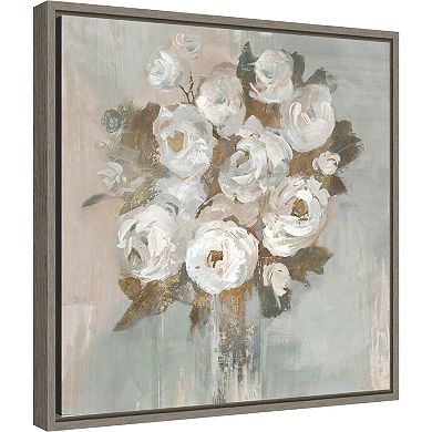 Amanti Art So It Goes II Flower Bouquet Framed Canvas Wall Art