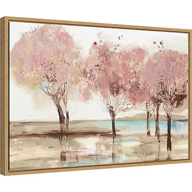 Amanti Art Spring Transition Trees Framed Canvas Wall Art