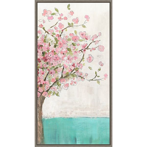 Spring Flower  Reverse Canvas Wall Art