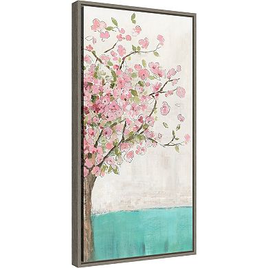 Amanti Art Spring Wakening Cherry Blossom Tree Framed Canvas Wall Art