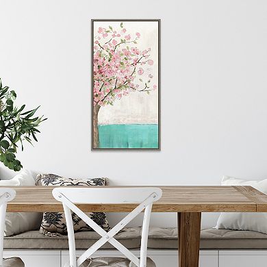 Amanti Art Spring Wakening Cherry Blossom Tree Framed Canvas Wall Art