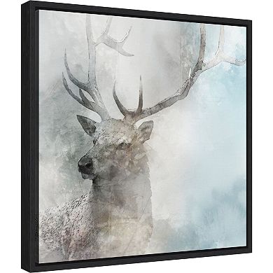 Amanti Art Stag Gaze II Framed Canvas Wall Art