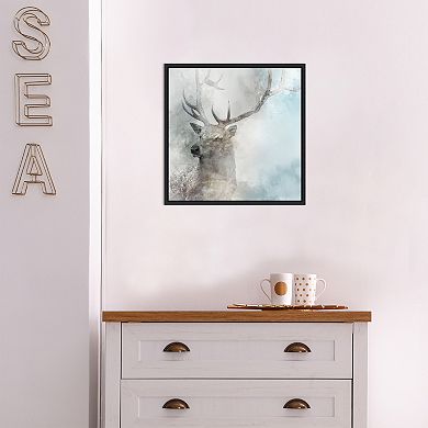 Amanti Art Stag Gaze II Framed Canvas Wall Art