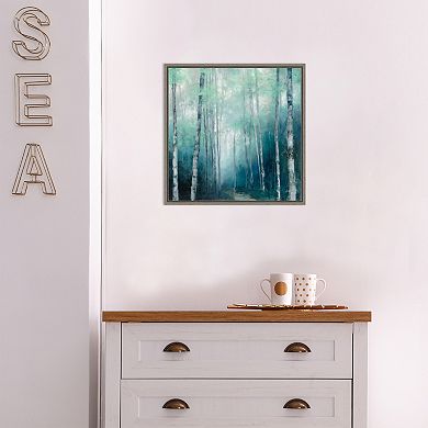 Amanti Art To the Woods Trees Framed Canvas Wall Art
