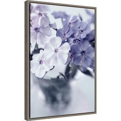 Amanti Art Violet Hydrangea Framed Canvas Wall Art