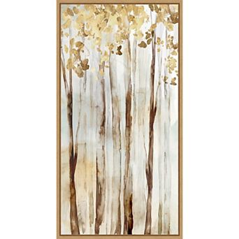 Amanti Art Warm Autumn Trees Framed Canvas Wall Art