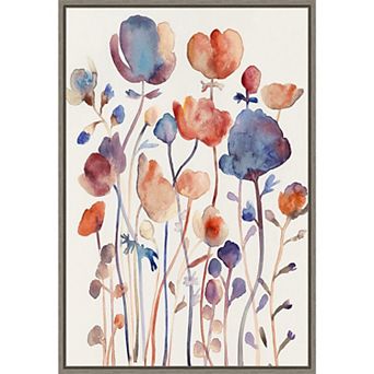 Amanti Art Wild Flowers II Framed Canvas Wall Art