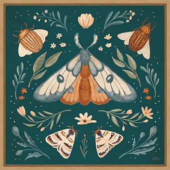 Amanti Art Winged Study II Butterfly Framed Canvas Wall Art