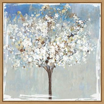 Amanti Art Winter Still Tree Framed Canvas Wall Art