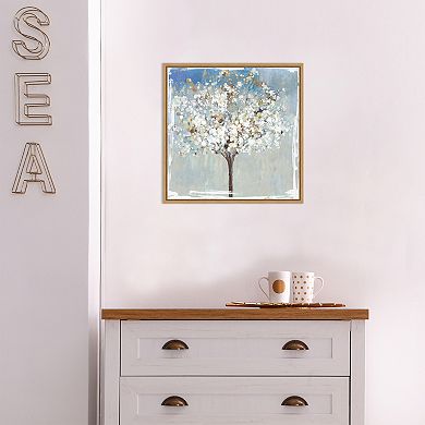 Amanti Art Winter Still Tree Framed Canvas Wall Art