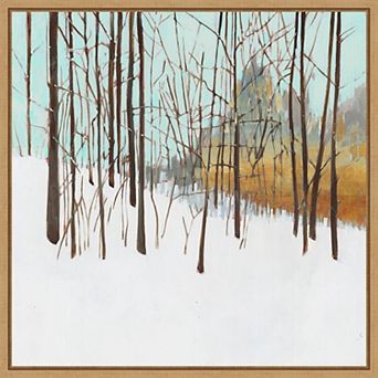 Amanti Art Winters Day I Trees Framed Canvas Wall Art