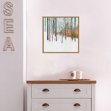 Amanti Art Winters Day I Trees Framed Canvas Wall Art