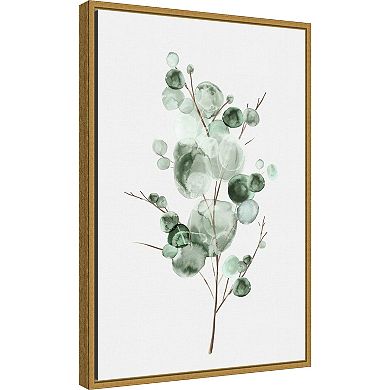 Amanti Art Tender Sprout I Eucalyptus Framed Canvas Wall Art