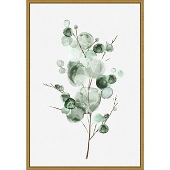 Amanti Art Tender Sprout I Eucalyptus Framed Canvas Wall Art