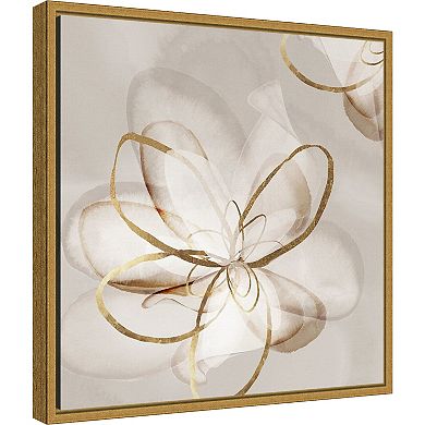 Amanti Art Transparent Beauty II Floral Framed Canvas Wall Art