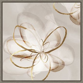 Amanti Art Transparent Beauty II Floral Framed Canvas Wall Art
