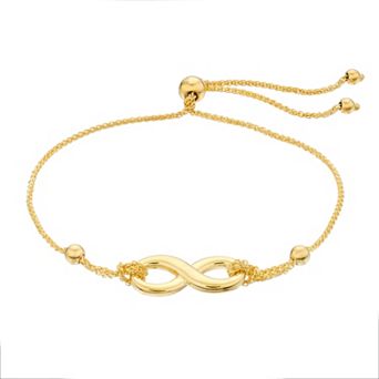 Karat Rush 14k Gold Infinity Link Adjustable Bracelet