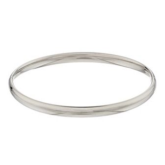 Karat Rush 14k White Gold Bangle Bracelet