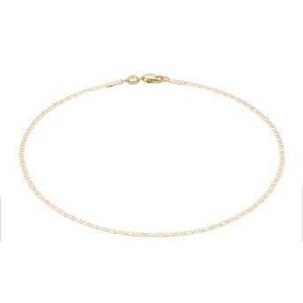 Karat Rush 10k Yellow Gold Mariner Chain Anklet