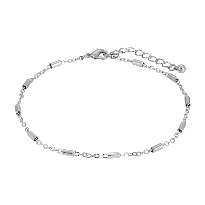 58099805 1928 Bar & Chain Anklet, Womens, Grey sku 58099805