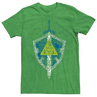 Men's Nintendo Zelda Hylian Shield Element Icons Tee