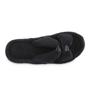 Women's isotoner Memory Foam Microterry X-Slide Slippers with Satin Trim