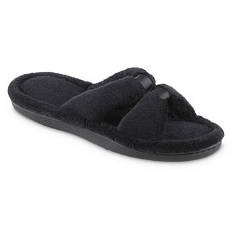 Women's isotoner Memory Foam Microterry X-Slide Slippers with Satin Trim