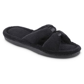 Women's isotoner Memory Foam Microterry X-Slide Slippers with Satin Trim