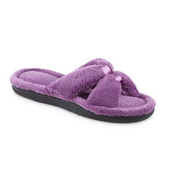 Women's isotoner Memory Foam Microterry X-Slide Slippers with Satin Trim
