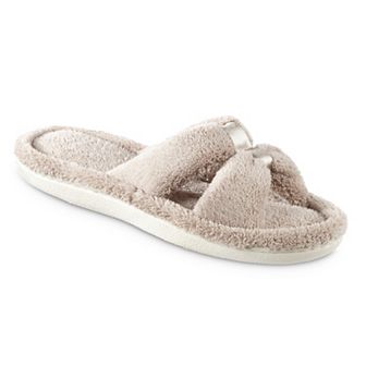 Women's isotoner Memory Foam Microterry X-Slide Slippers with Satin Trim