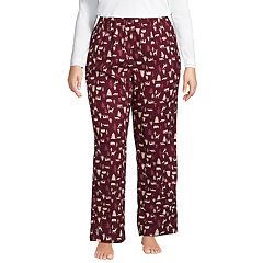 Flannel Women's Pajama Pants in Red and Black, Zazzle