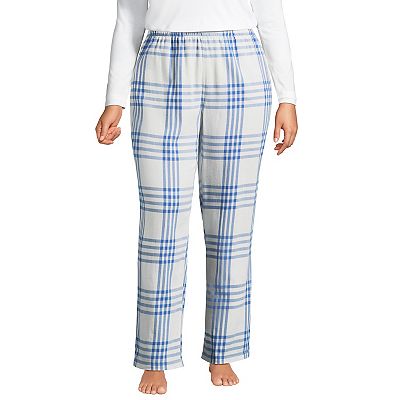 Plus Size Lands' End Women's Flannel Cotton Pajama Pants