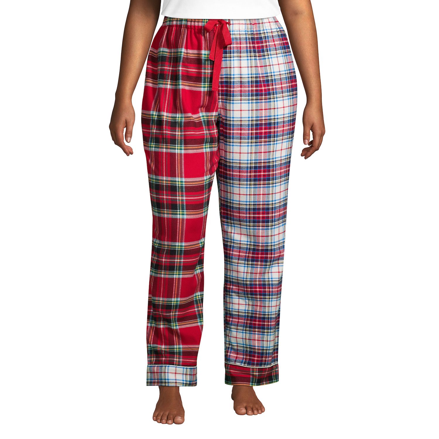women's plus size flannel pajama pants