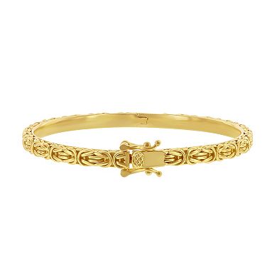 Sterling Silver Byzantine Design Bangle Bracelet