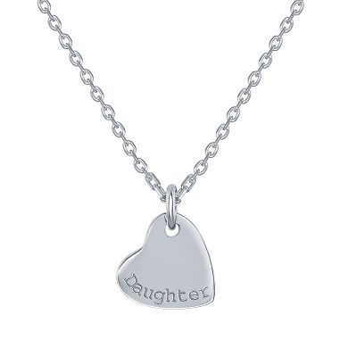 Sterling Silver 3 Generation Hearts Multi-Strand Necklace 