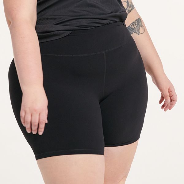 Plus Size FLX Affirmation High-Waisted Bike Shorts