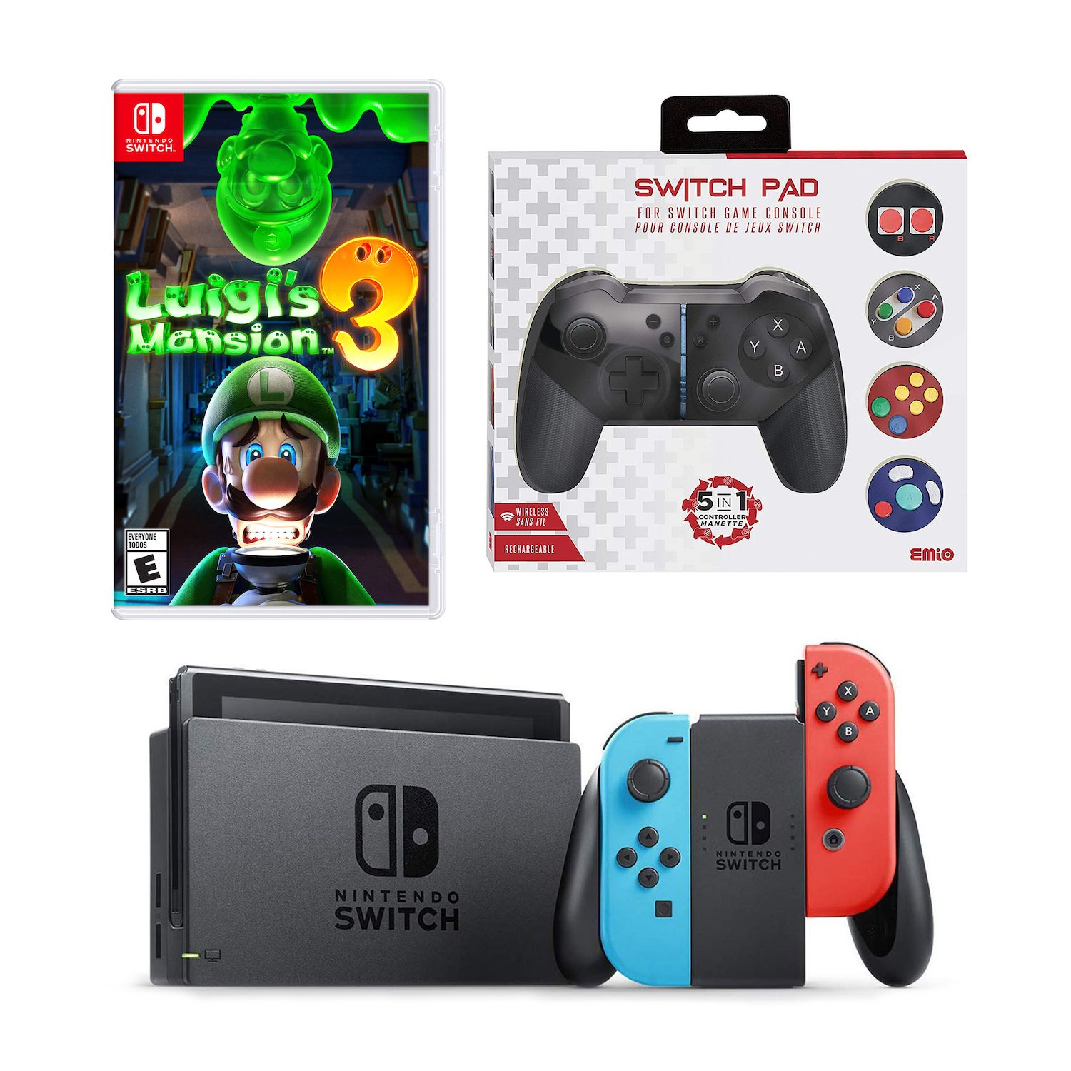 switch lite luigi's mansion 3 bundle