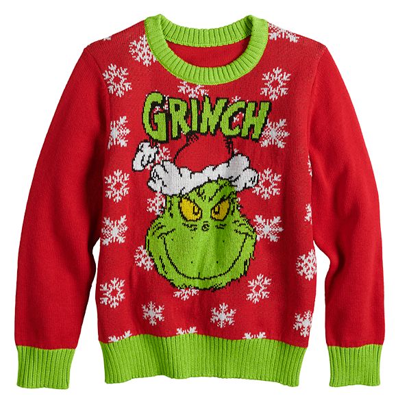 Grinch sweater kids sale