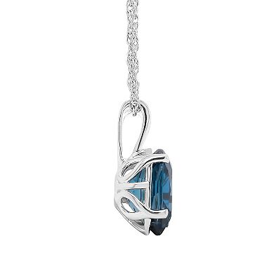 Alyson Layne 14k Gold London Blue Topaz Pendant Necklace